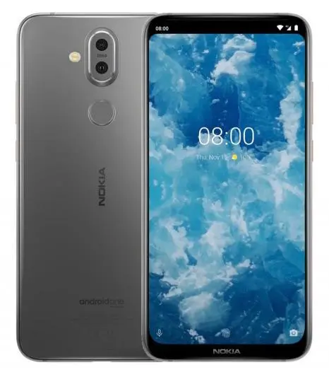 Smartfon Nokia 8.1 DS 4/64GB 6,18" 12Mpix Srebrny