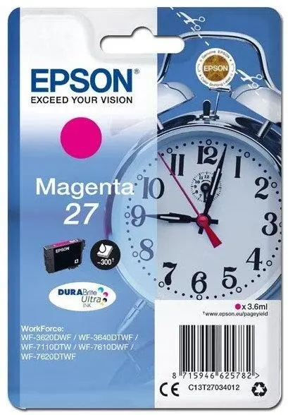 Tusz Epson 27 Durabrite Ultra T2703 Purpurowy 3,6 ml