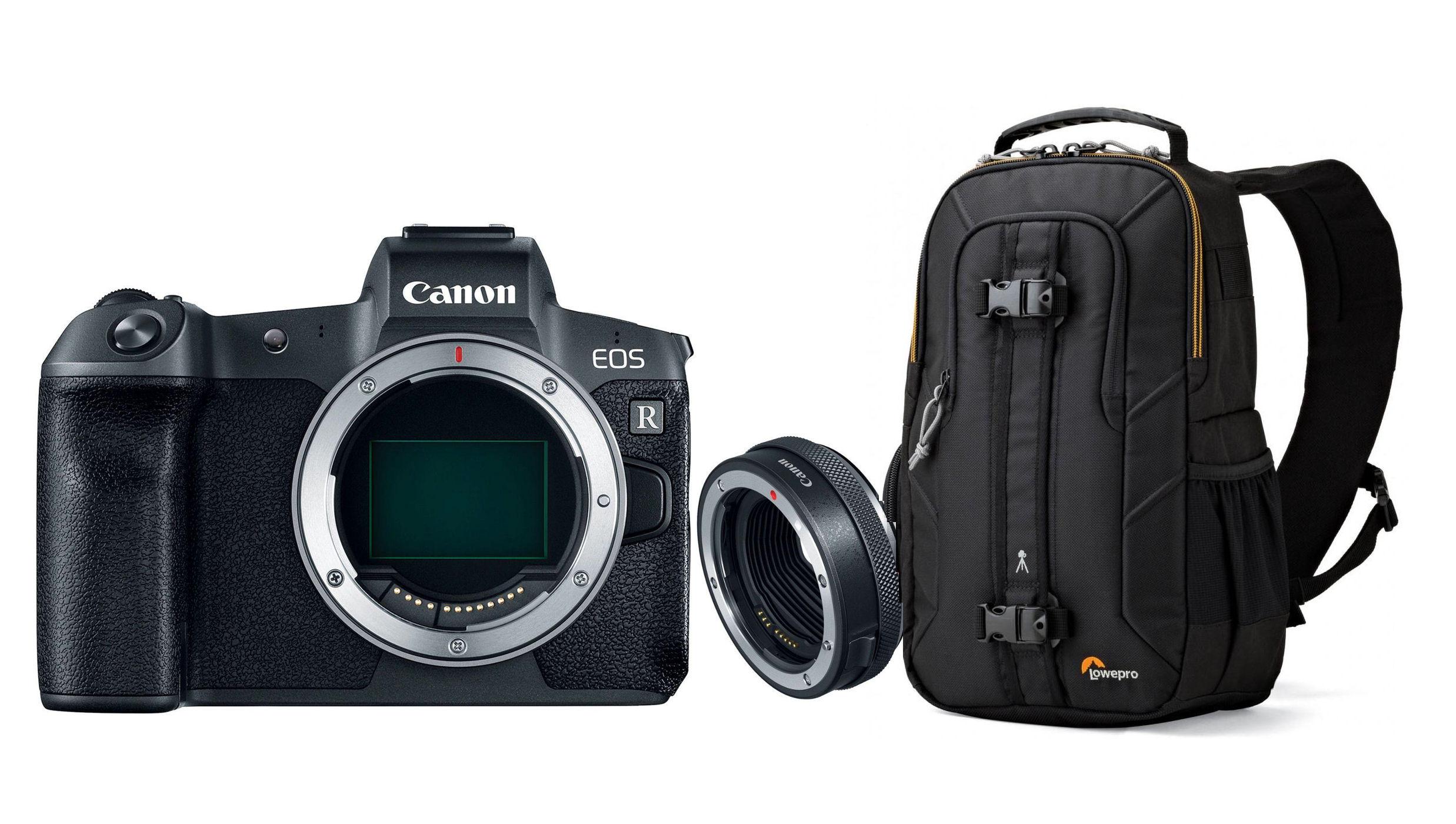 Canon EOS R Body + Adapter EF-EOS R + torba