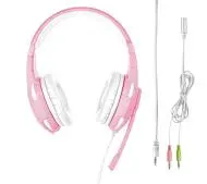 Trust GXT 310P Radius Gaming Headset Nauszne Różowy