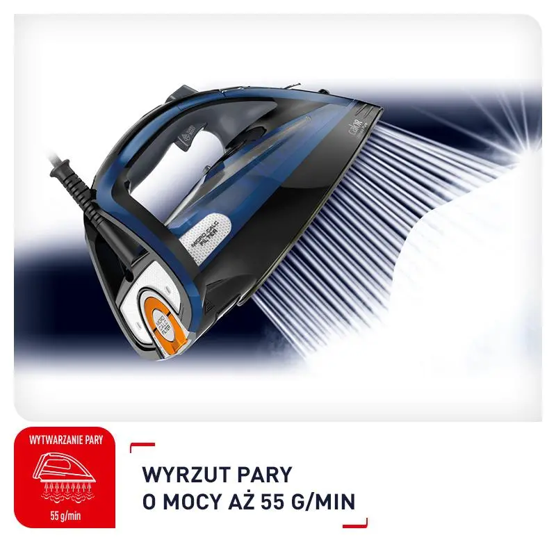 Żelazko Tefal Ultimate Pure FV9834 Durilium AirGlide Autoclean 240g/min