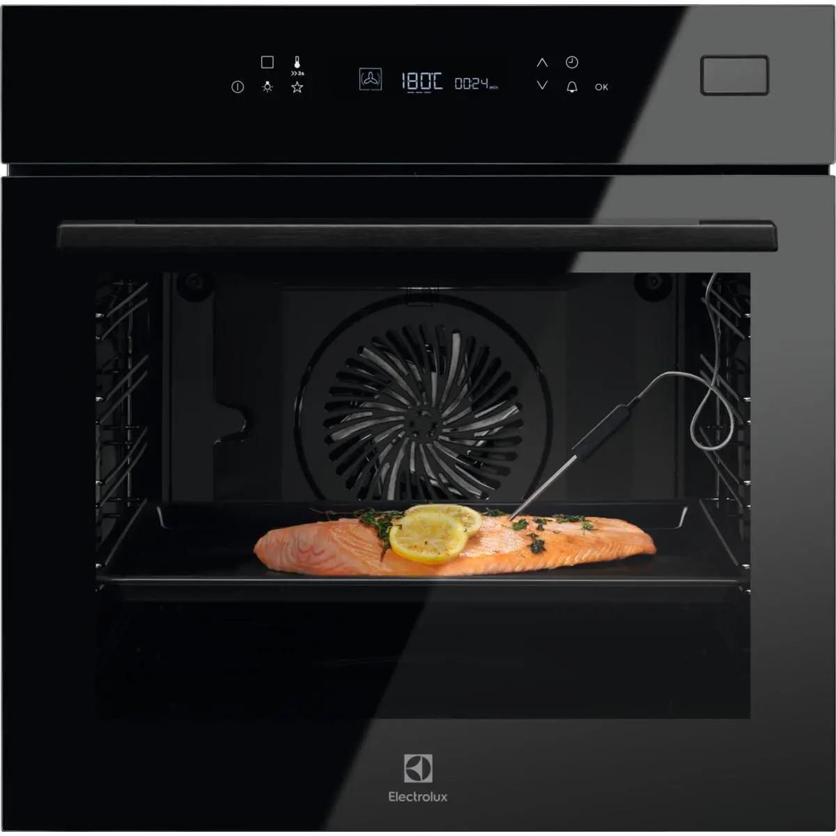 Piekarnik elektryczny parowy Electrolux 800 SteamBoost EOB7S31Z Termoobieg Termosonda Czarny