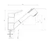 Bateria Deante Narcyz BDN 071M Chrom Mosiądz