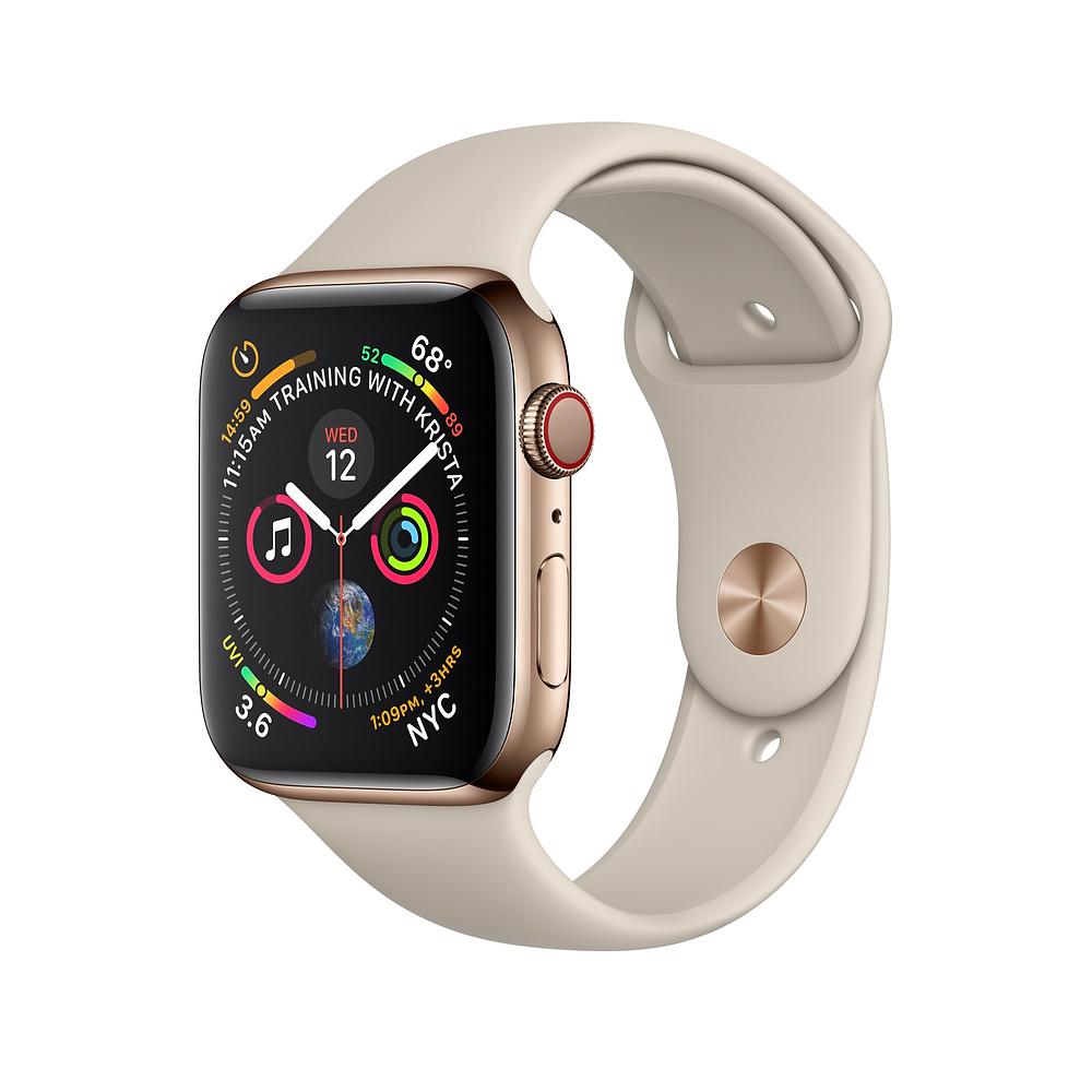 Apple Watch Series 4 44 mm GPS + Cellular Sport (piaskowy)