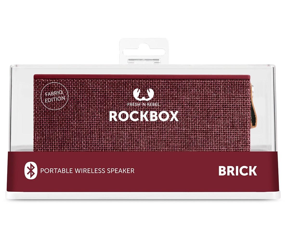 Głośnik Bluetooth Fresh 'n Rebel Rockbox Brick Fabriq Edition (ruby)