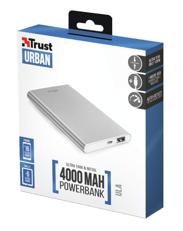 Powerbank Urban Revolt 22821 Ula Thin Metal 4000mAh