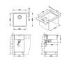Zlewozmywak Alveus Kombino 30 FS 1118877 (satynowy)
