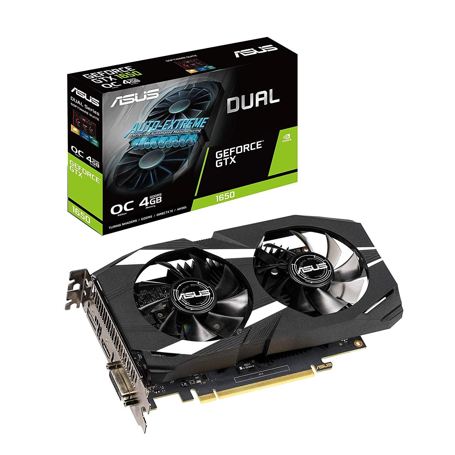 Karta graficzna ASUS Dual GeForce GTX 1650 OC 4GB GDDR5 128bit
