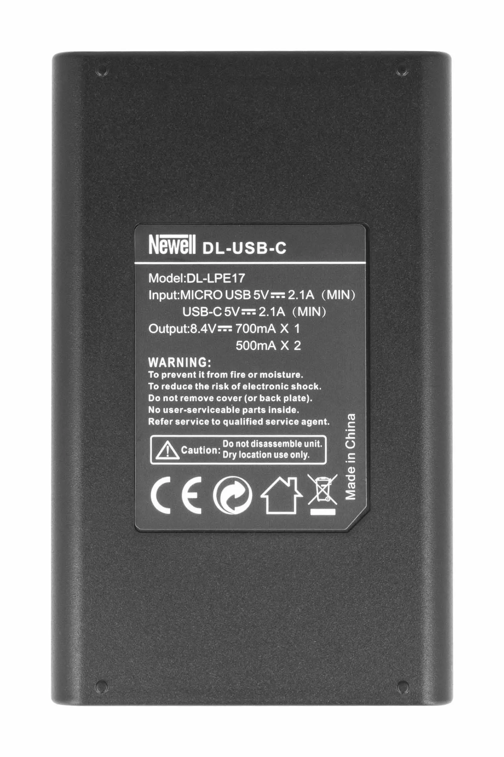 Ładowarka Newell dwukanałowa DL-USB-C do akumulatorów LP-E17