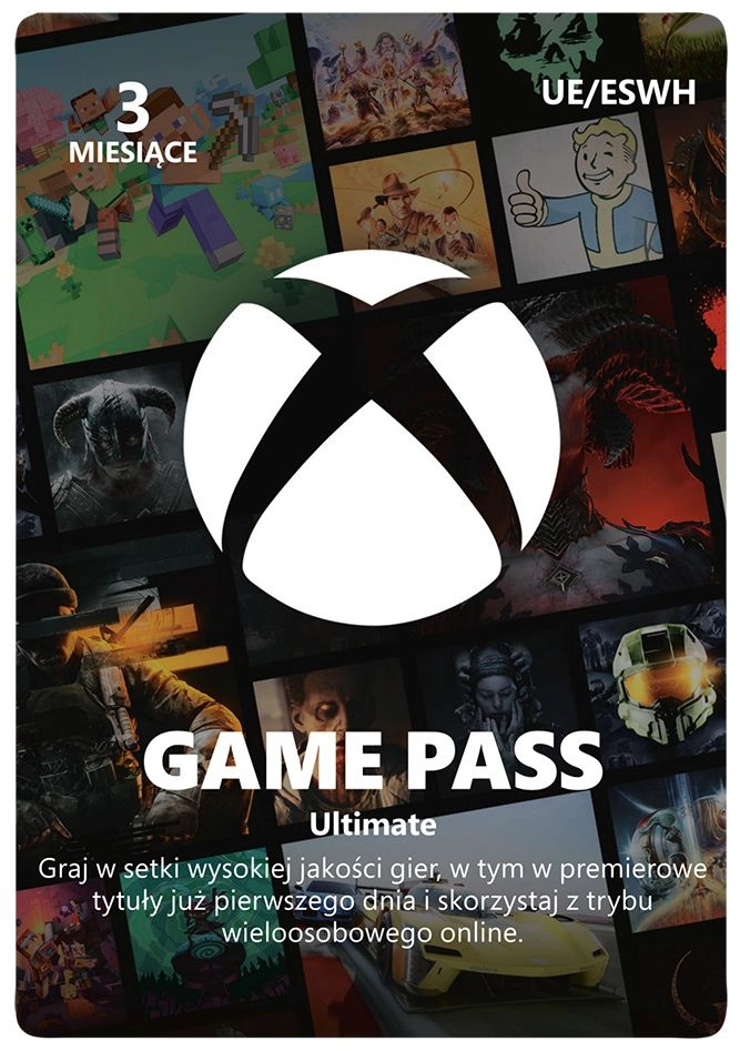 Subskrypcja Xbox Game Pass Ultimate 3 miesiące [kod aktywacyjny]