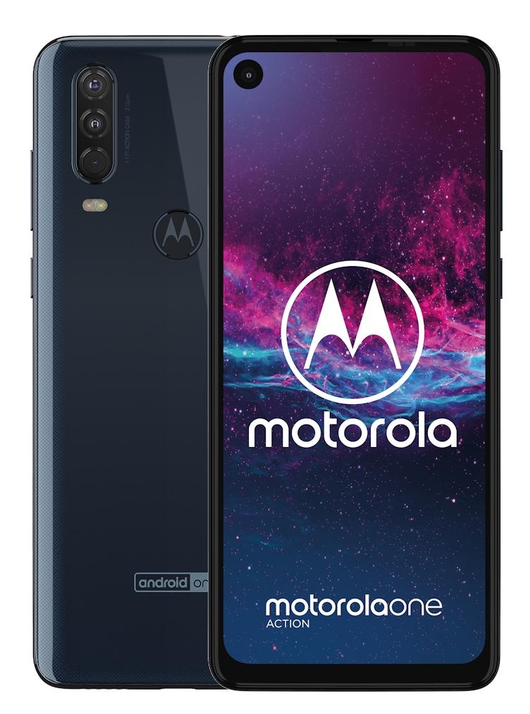 Smartfon Motorola One Action 4/128GB (granatowy)