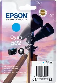 Tusz Epson 502 C13T02V24010 Błękitny 3,3 ml