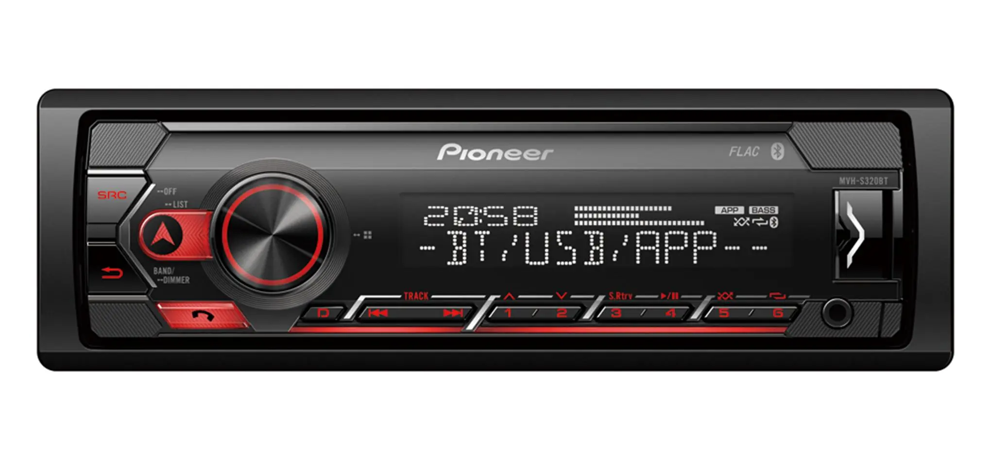 Radioodtwarzacz samochodowy Pioneer MVH-S320BT z USB 4x50W Bluetooth