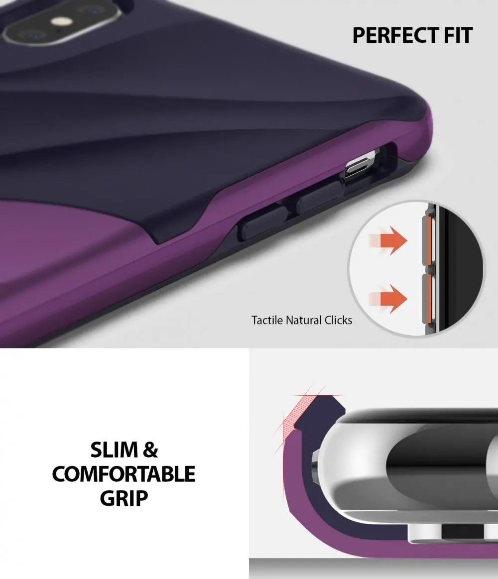Etui Ringke Wave do iPhone Xs Max metallic chrome