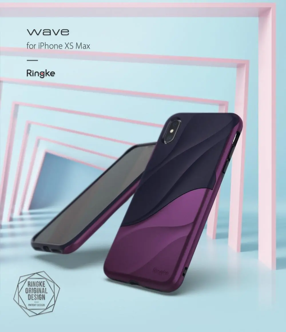Etui Ringke Wave do iPhone Xs Max metallic chrome