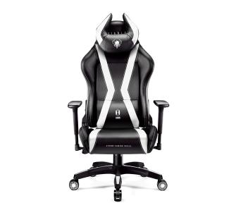Fotel Diablo Chairs X-Horn 2.0 Normal Size Gamingowy do 160kg Skóra ECO Czarno-biały