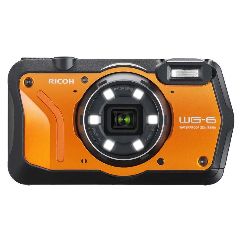 Aparat Ricoh WG-6 Pomarańczowy + akumulator + pasek