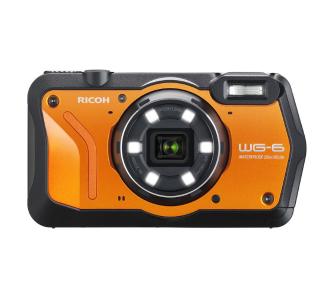aparat cyfrowy Ricoh WG-6 (pomarańczowy) + akumulator + pasek