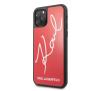 Etui Karl Lagerfeld Glitter Karl Signature KLHCN65DLKSRE do iPhone 11 Pro Max Czerwony