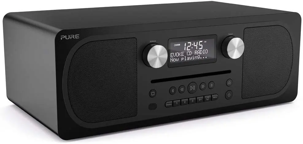 Wieża PURE Evoke C-D6 20W Bluetooth Radio FM, DAB+ Czarny
