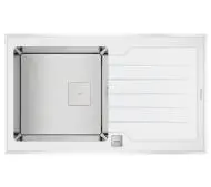 Teka DIAMOND RS15 1B 1D 86 Stalowy Biały