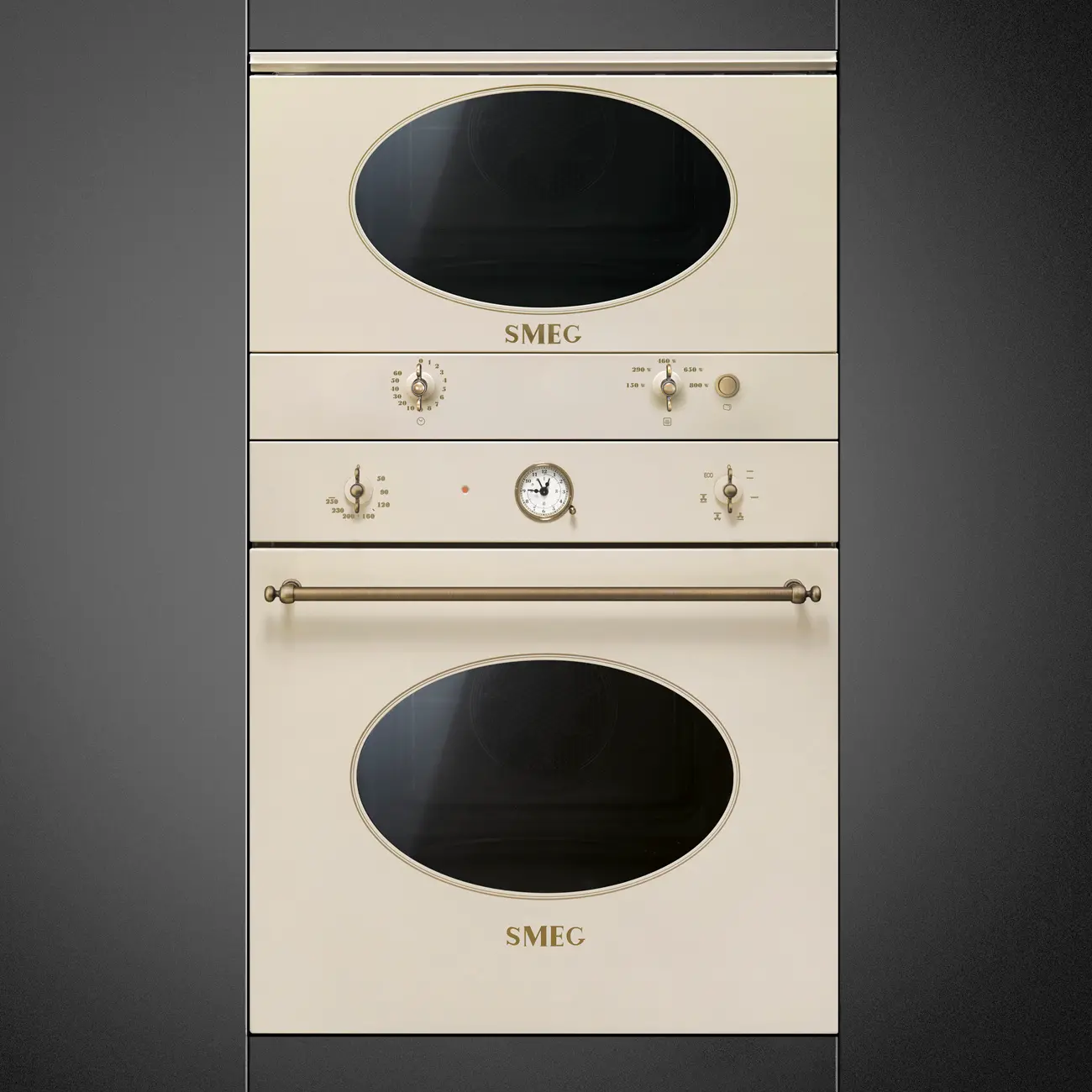 Piekarnik elektryczny Smeg Coloniale S-SF800PO Termoobieg Kremowy