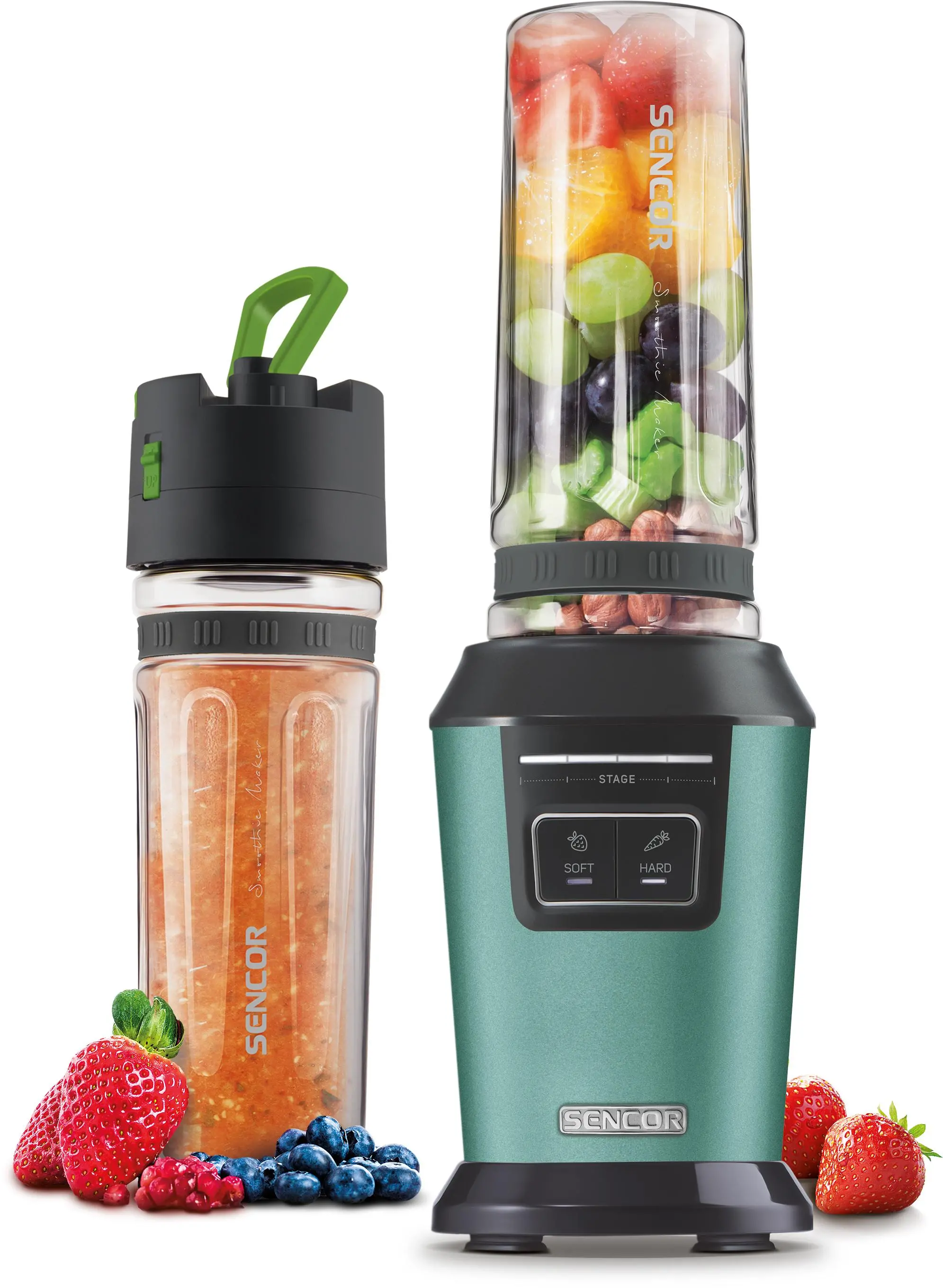 Blender kielichowy Sencor SBL 7171GR 0,6l 2 butelki