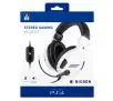 Słuchawki przewodowe z mikrofonem BigBen PS4 Gaming Headset V3 Nauszne Biały