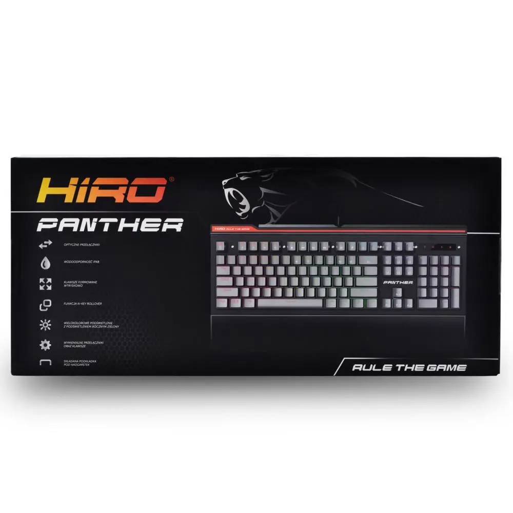 Klawiatura mechaniczna HIRO Panther Czarny