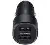 Ładowarka samochodowa Samsung 2x2A 15W kabel USB Czarny