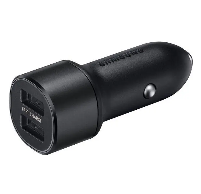 Ładowarka samochodowa Samsung 2x2A 15W kabel USB Czarny