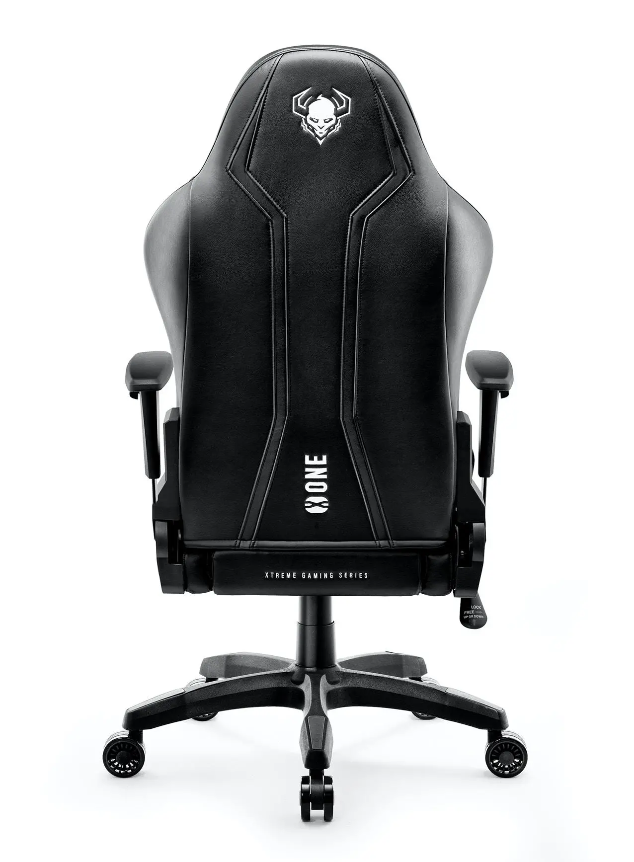Fotel Diablo Chairs X-One 2.0 King Size Gamingowy do 160kg Skóra ECO Tkanina Czarno-czarny