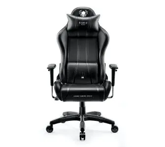 Крісло Diablo Chairs X-One 2.0 King Size Gamingowy do 160kg Skóra ECO Tkanina Czarno-czarny