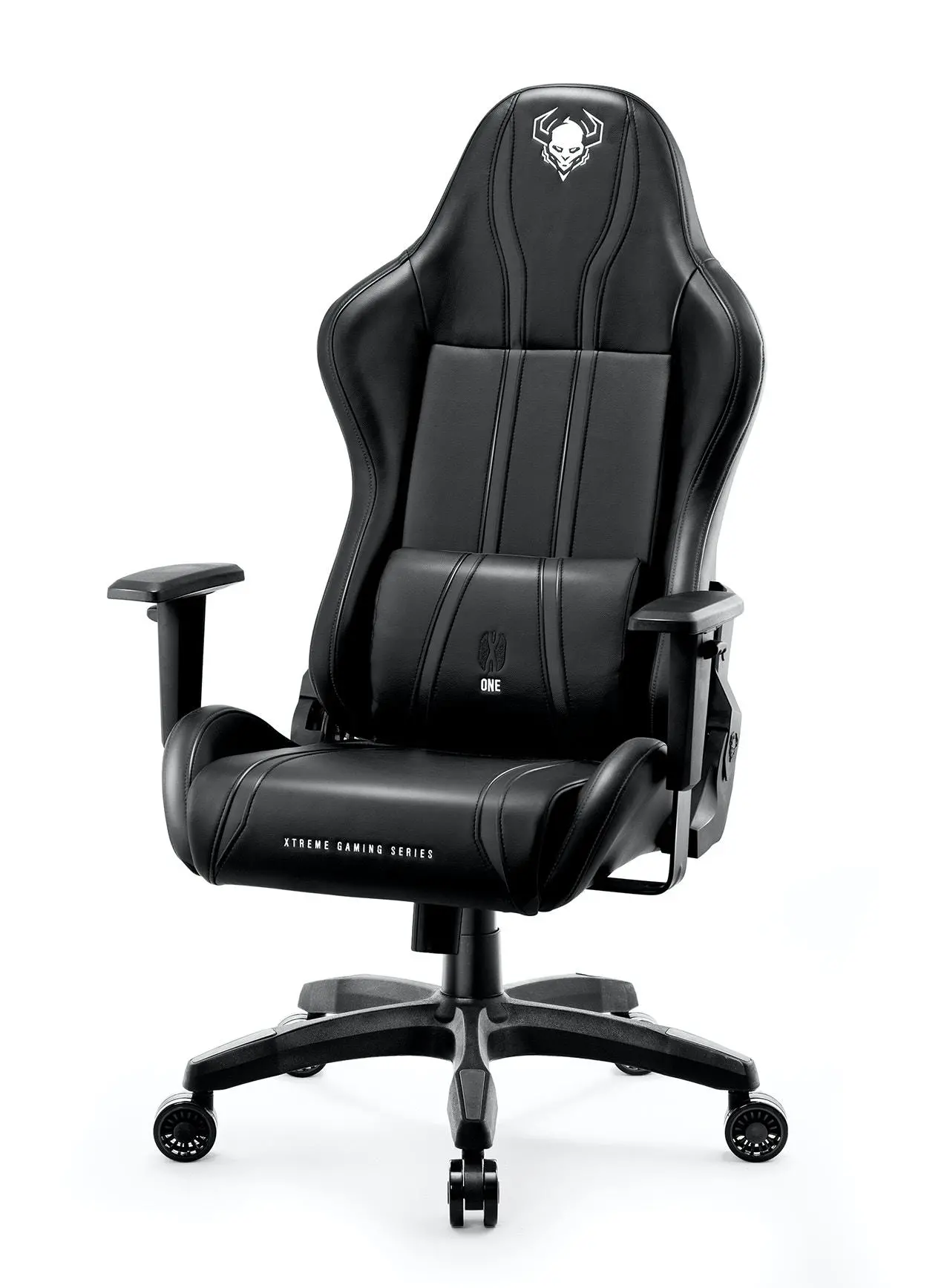 Fotel Diablo Chairs X-One 2.0 King Size Gamingowy do 160kg Skóra ECO Tkanina Czarno-czarny