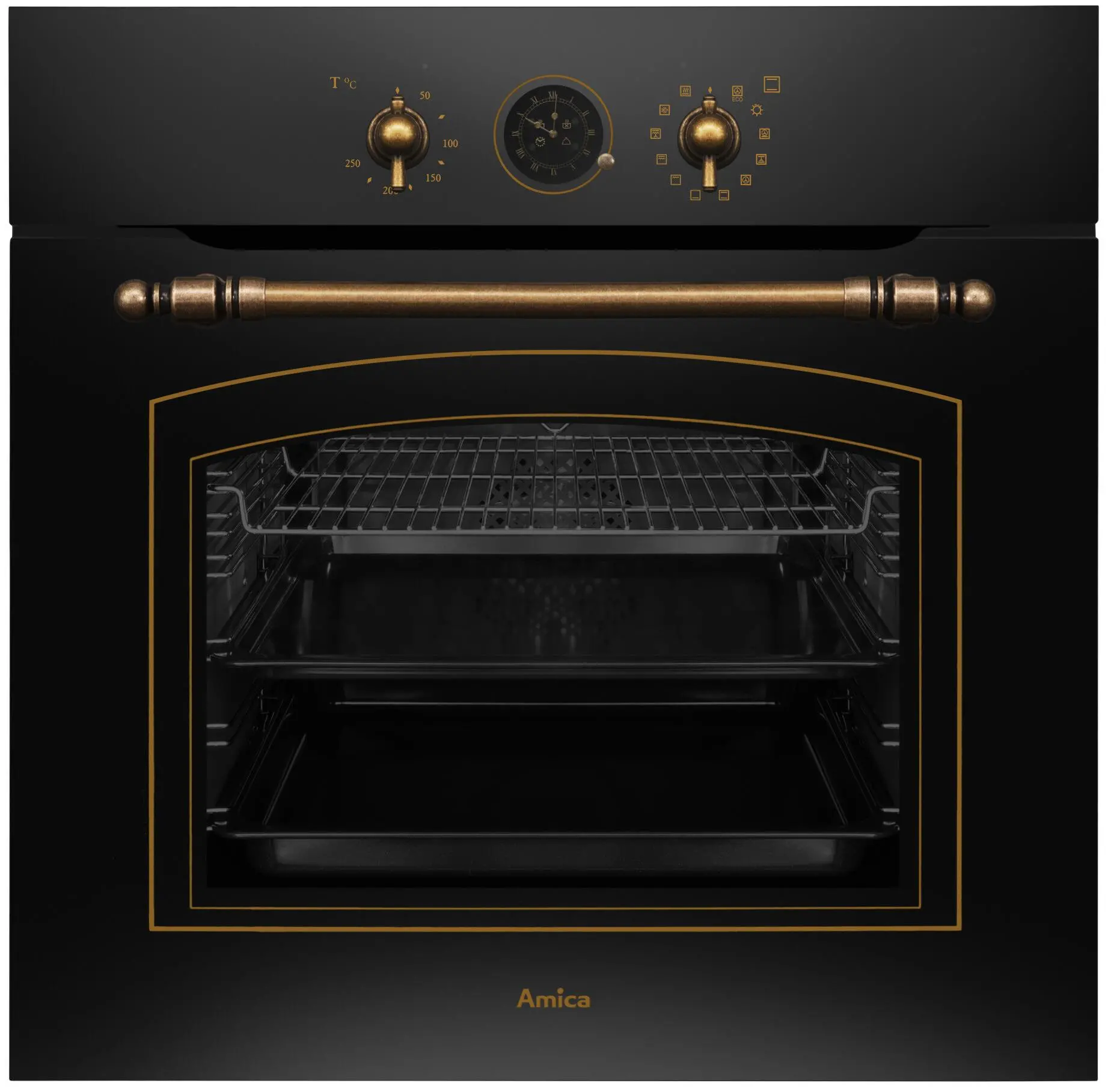 Amica ED17319B Retro Termoobieg Antracyt