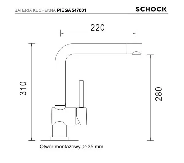 Bateria Schock Piega 547001 Brązowy Mosiądz
