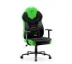 Fotel Diablo Chairs X-Gamer 2.0 Normal Size Gamingowy do 150kg Skóra ECO Tkanina Green emerald