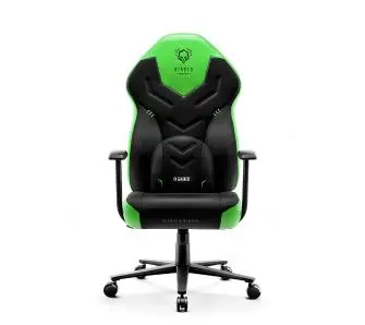 Fotel Diablo Chairs X-Gamer 2.0 Normal Size Gamingowy do 150kg Skóra ECO Tkanina Green emerald