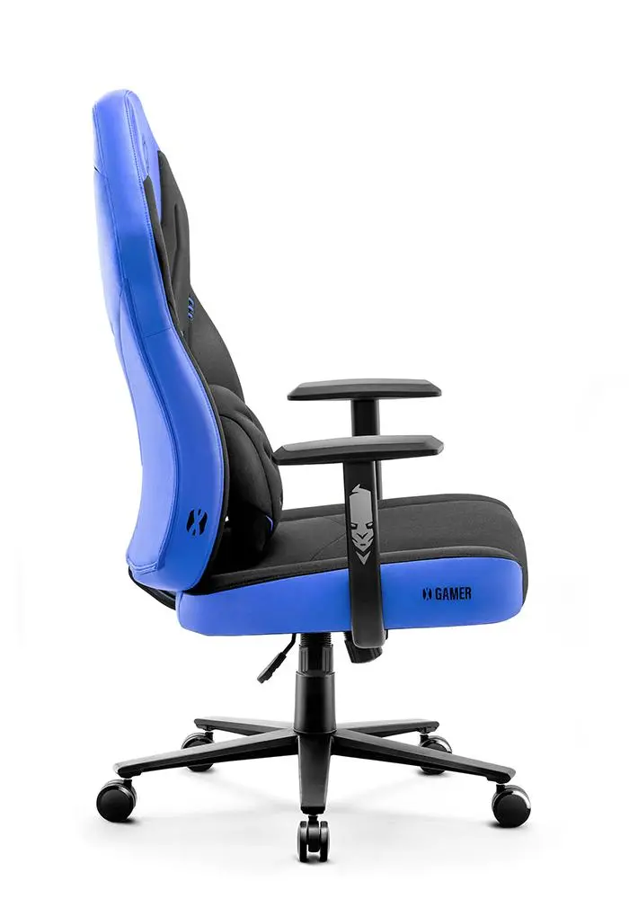Fotel Diablo Chairs X-Gamer 2.0 Normal Size Gamingowy do 150kg Skóra ECO Tkanina Cool water