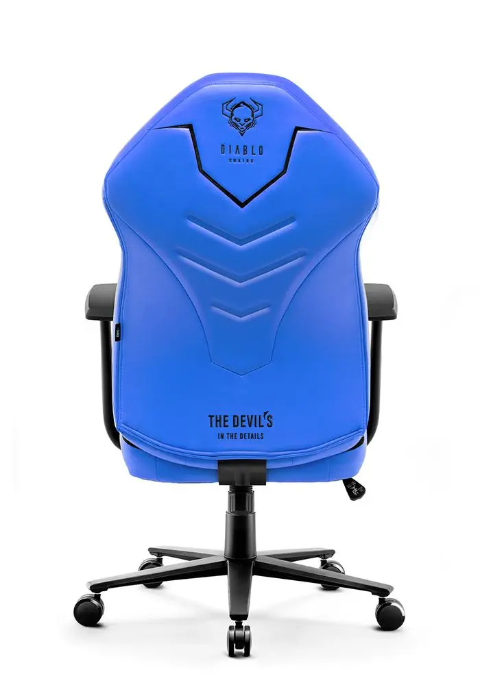 Fotel Diablo Chairs X-Gamer 2.0 Normal Size Gamingowy do 150kg Skóra ECO Tkanina Cool water