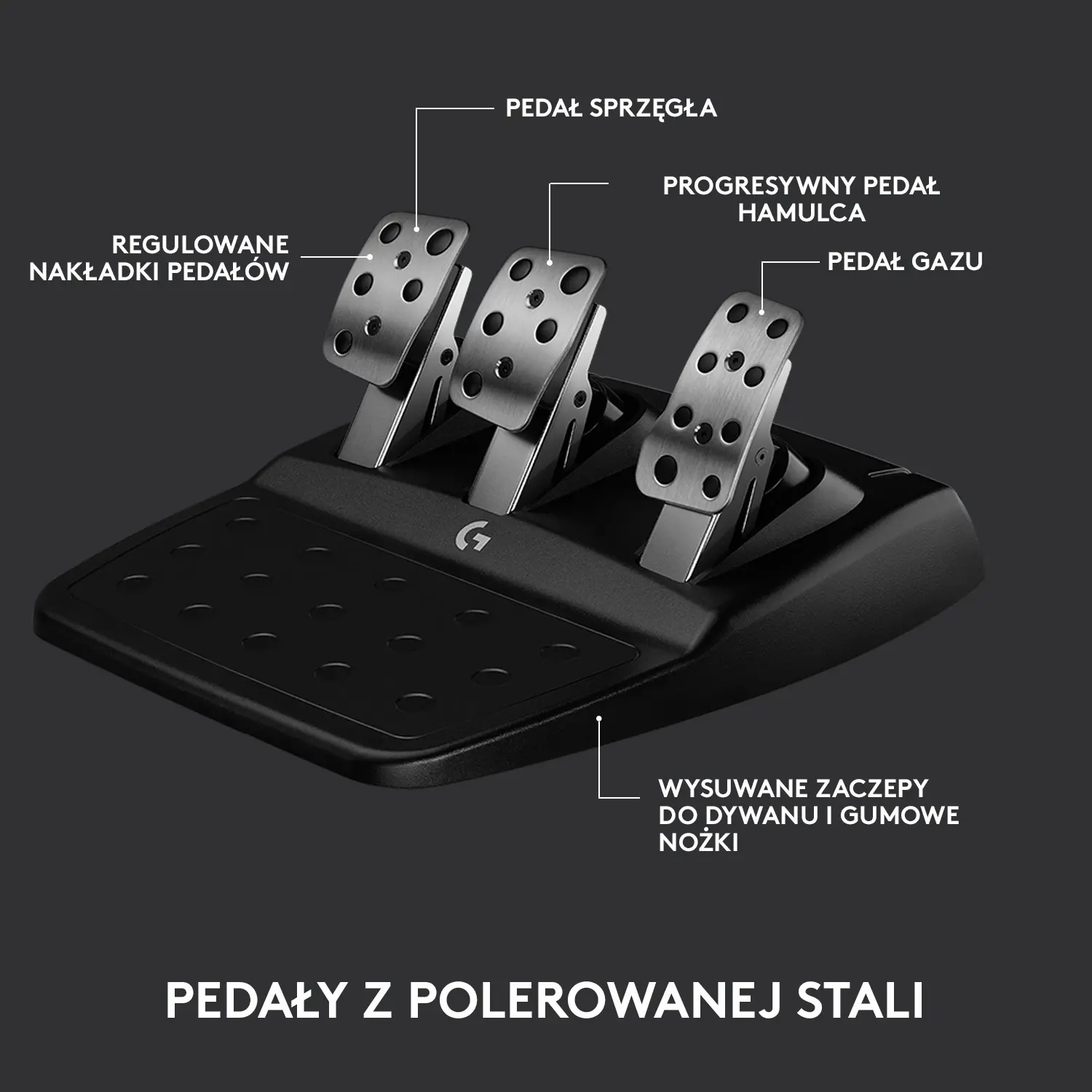 Kierownica Logitech G923 z pedałami do Xbox Series X/S, Xbox One, PC Force Feedback