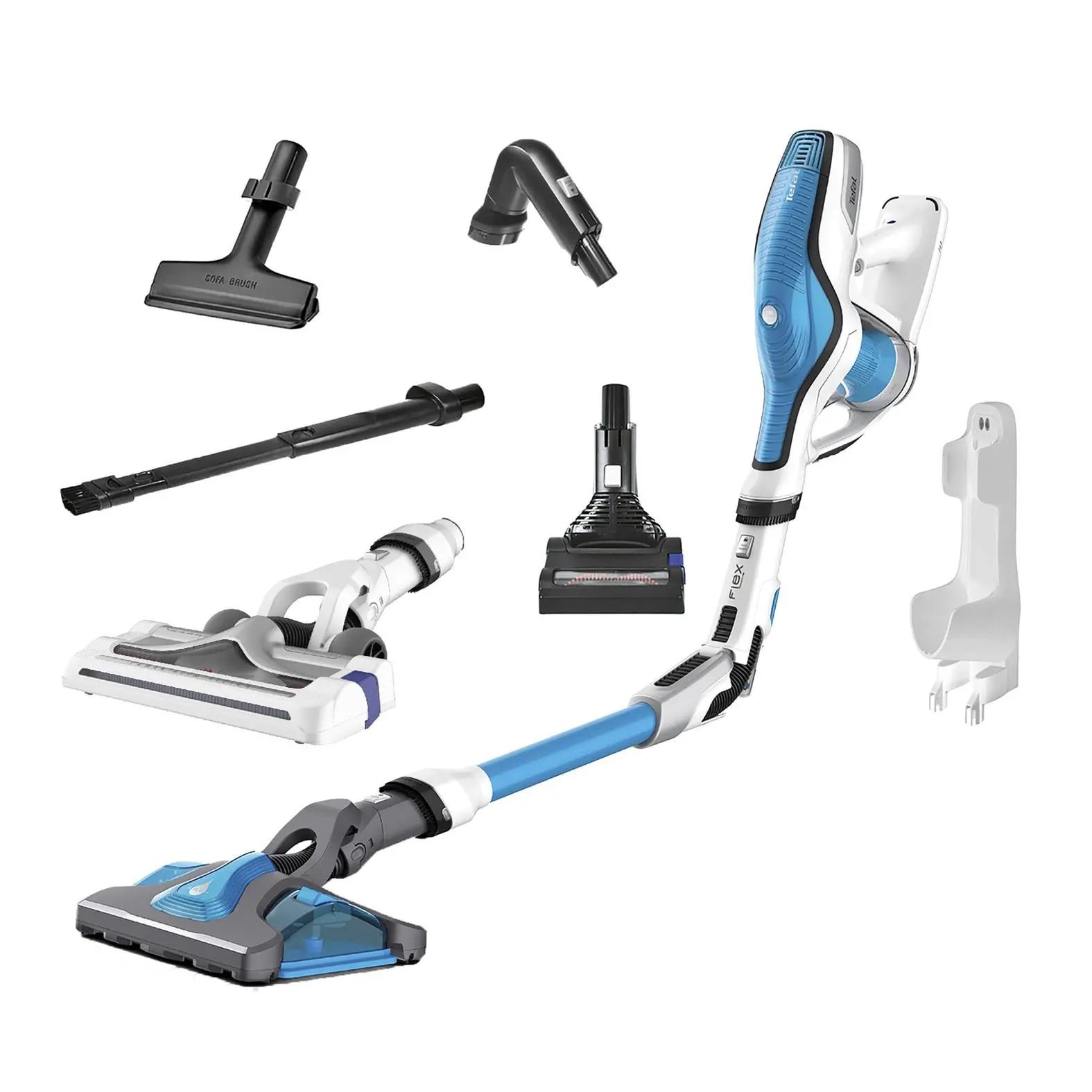 Odkurzacz Tefal Air Force 360 Flex Aqua TY9490 30min Funkcja mycia