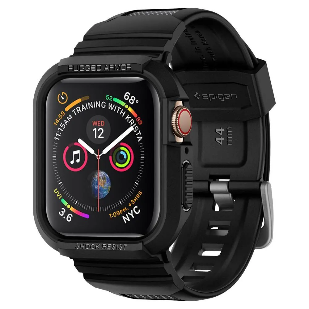 Etui Spigen Rugged Armor Pro Watch Series 5/4 44mm Czarny