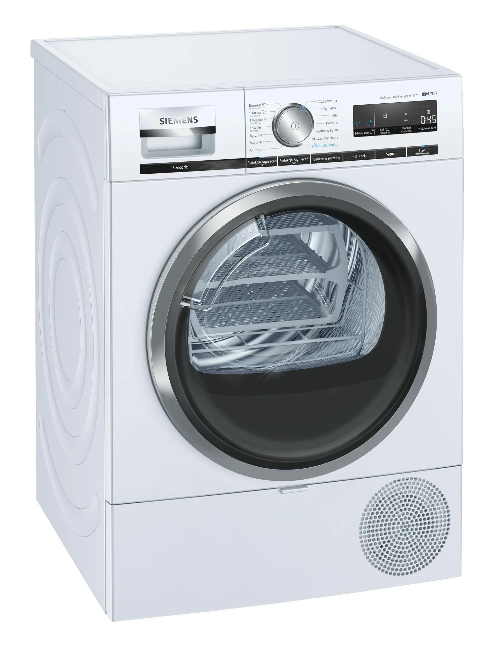 Suszarka Siemens iQ700 WT47XKH0PL 59,9cm 9kg Zdalne sterowanie