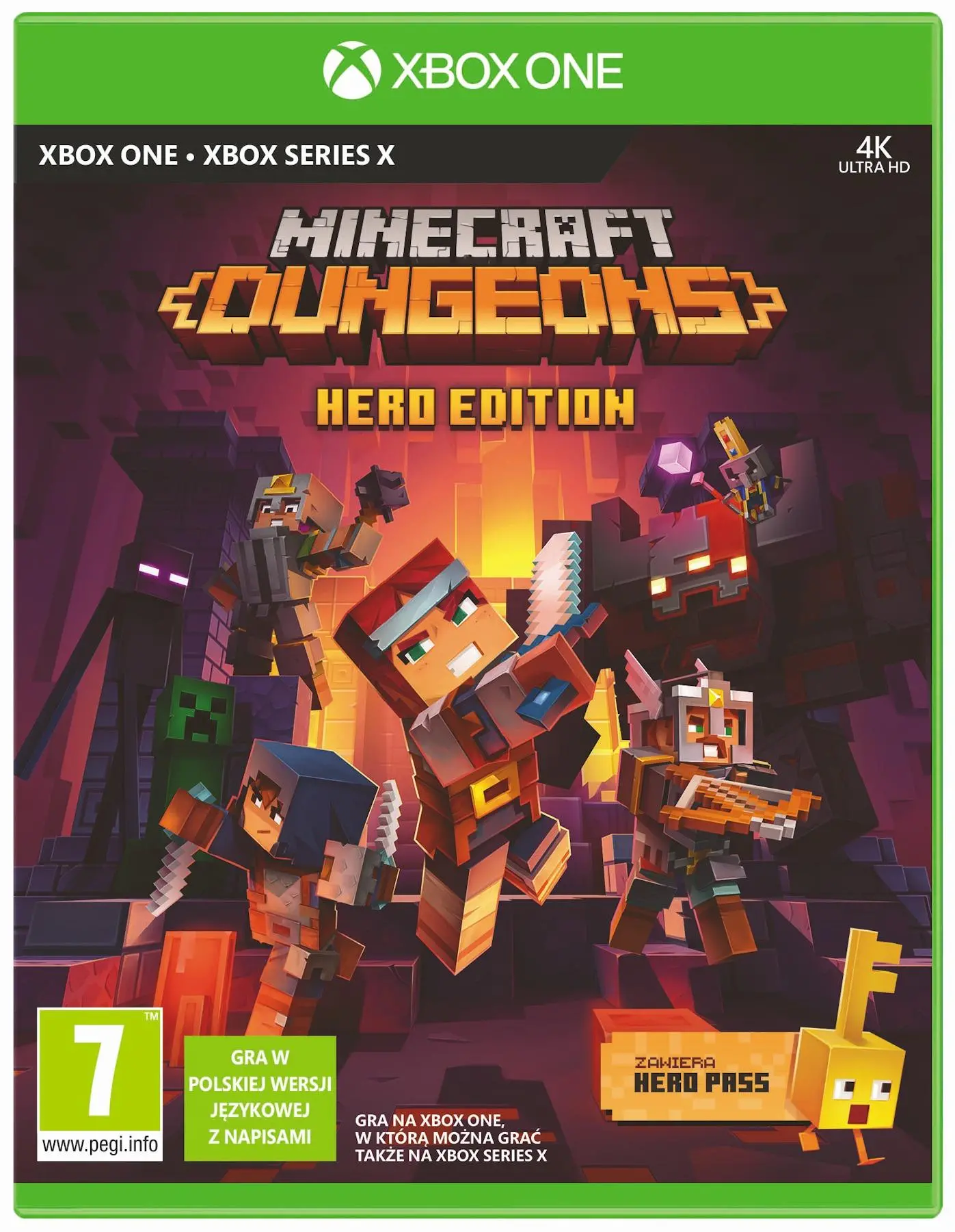 Minecraft Dungeons Edycja Hero Gra na Xbox One (Kompatybilna z Xbox Series X)