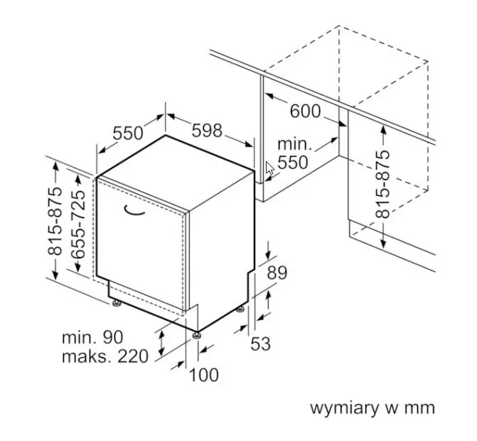 Zmywarka Bosch Serie 2 SMV2ITX18E 59,8cm Zdalne sterowanie