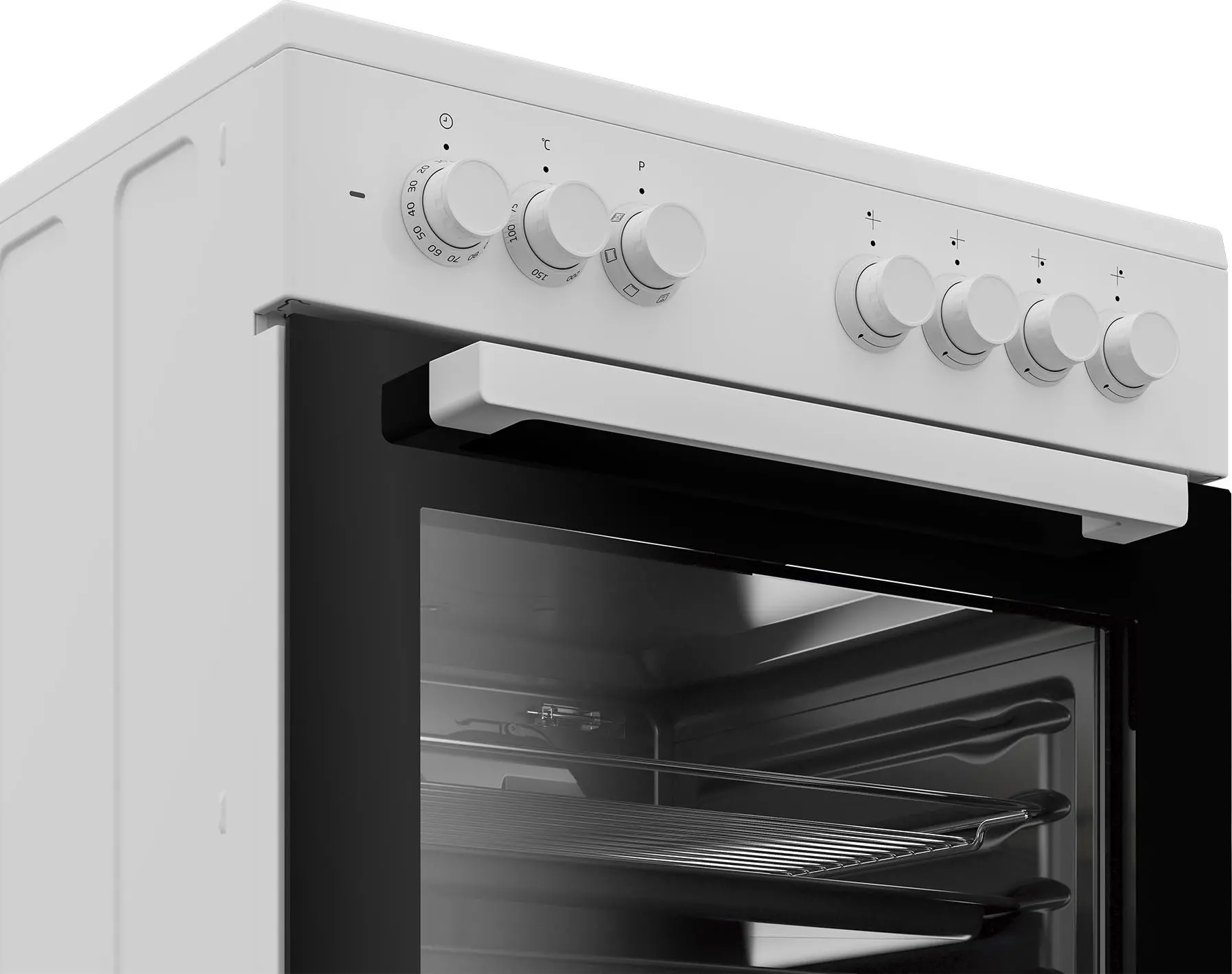Kuchnia gazowo-elektryczna Beko FSE62120DW Termoobieg