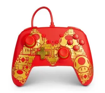 Pad PowerA Enhanced Mario Golden M do Nintendo Switch Przewodowy