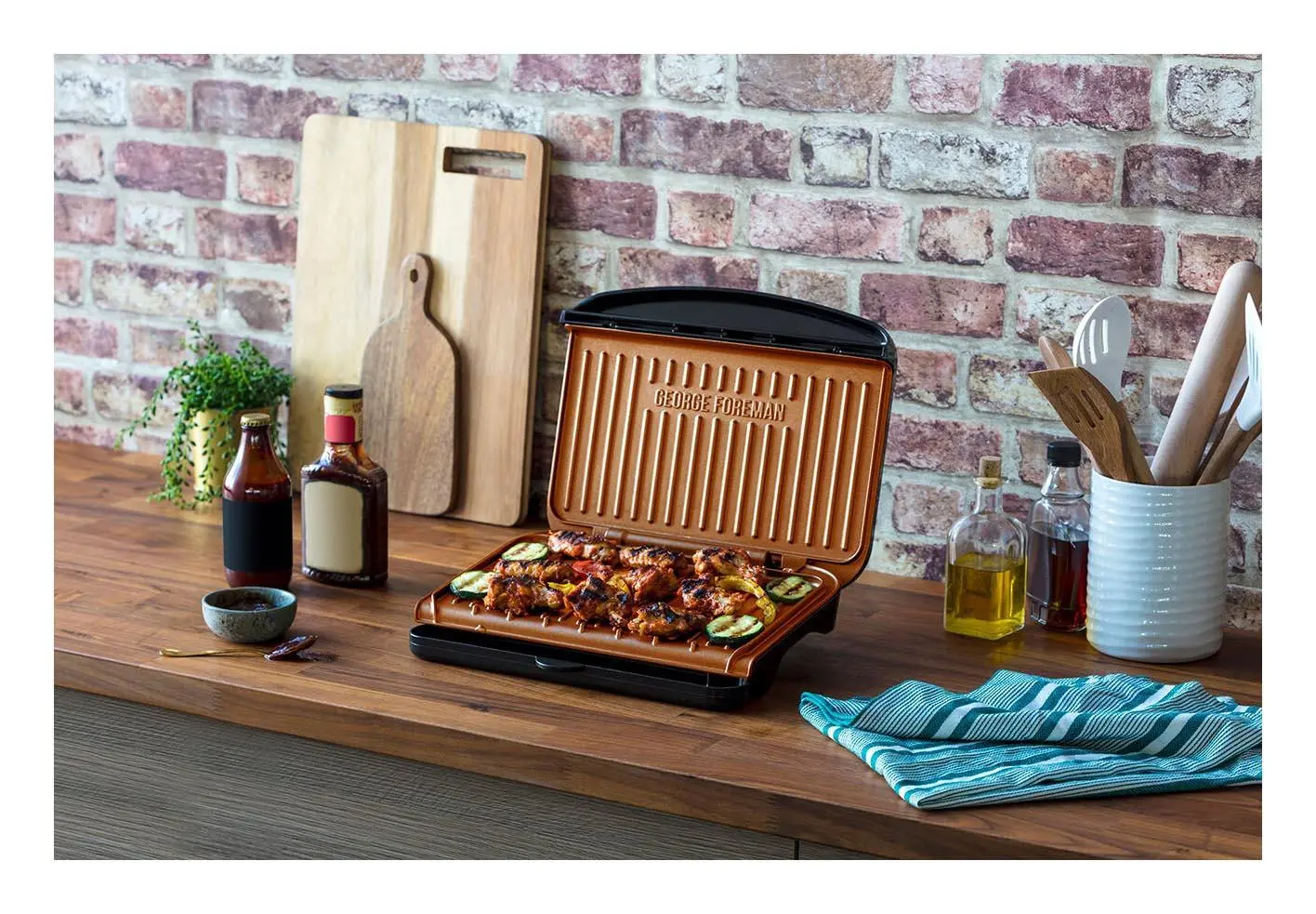 Grill elektryczny George Foreman Fit 25811-56 938cm2