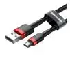 Kabel Baseus Micro USB Cafule 2A 3m Czarno-czerwony